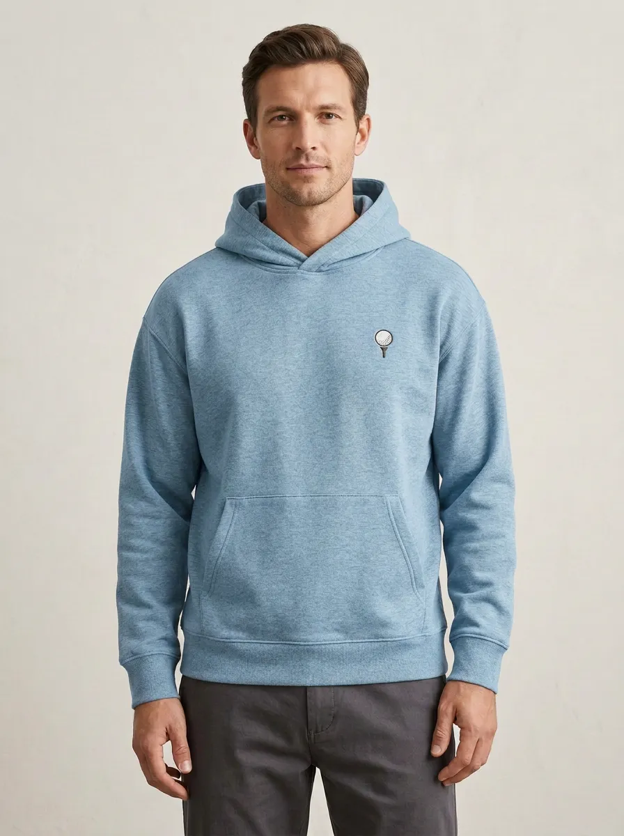 Golf-Ball Ball-On-Tee Golf Casual Hoodie