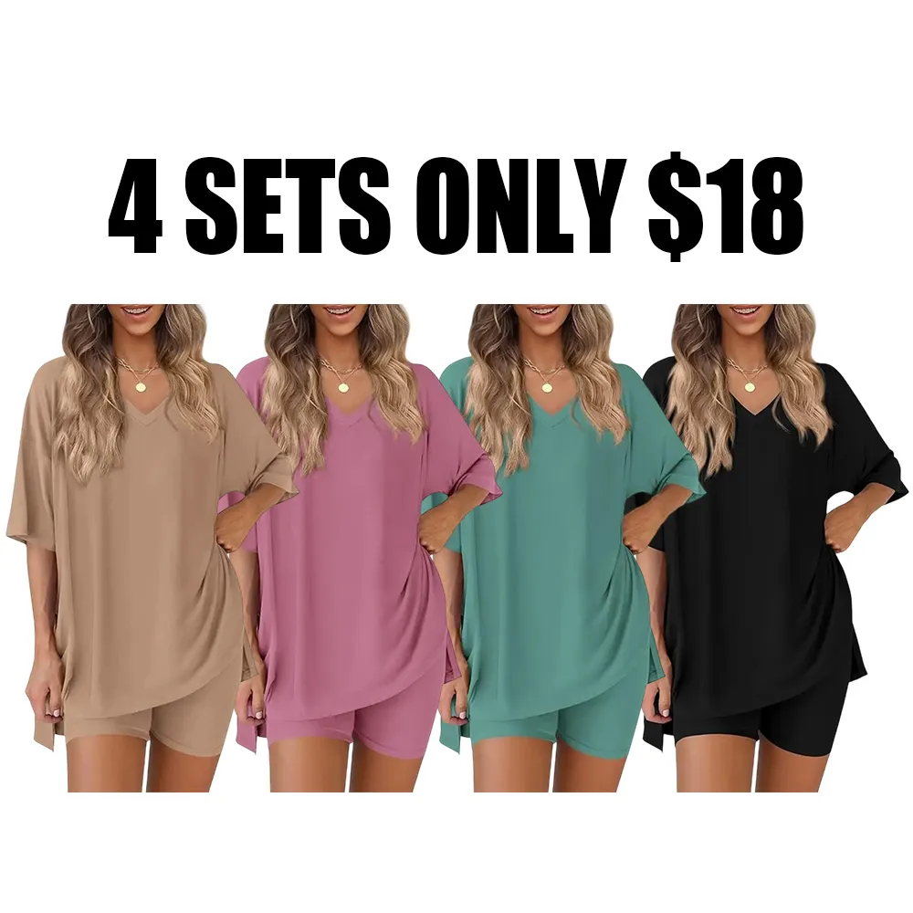 Women's Casual Loose Two-Piece Set🔥8-Pack - All Colors Included