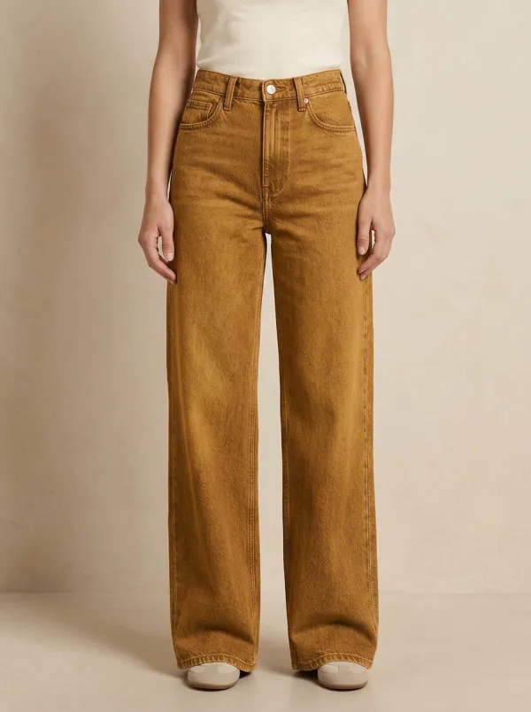Women's High-Waisted Wide-Leg Jeans