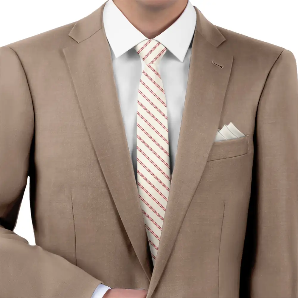 Baseball Stripe Pattern Necktie