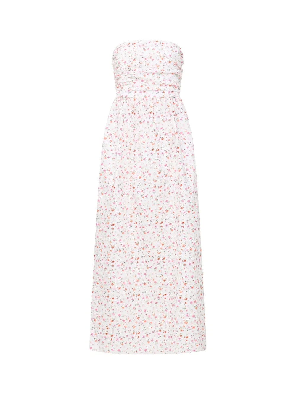 Cotton Flowy Structured Pleated Dress