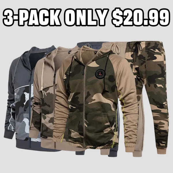 Casual Comfy Camo Suits for Men