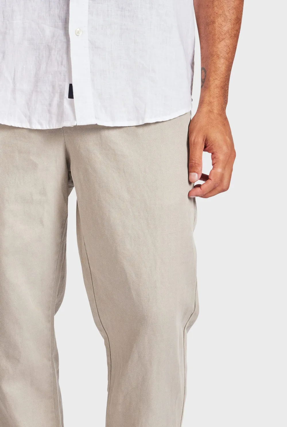 Cotton Drawstring Beach Trousers