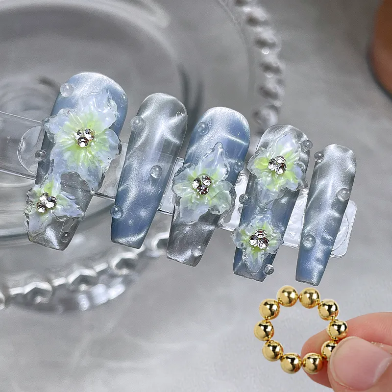 10pcs/20pcs Water Ripple Cat Eye Magnetic Gel Beads