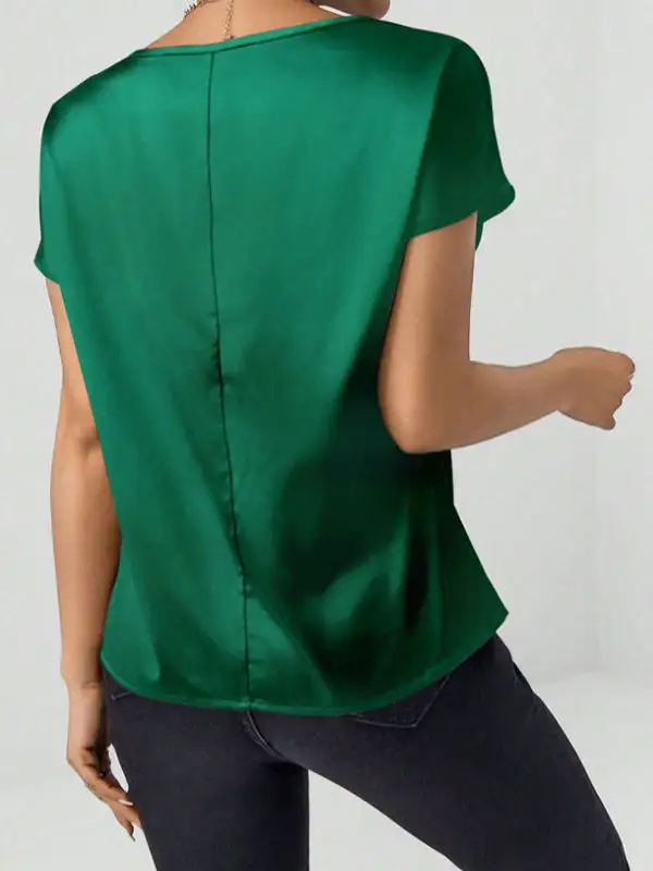 Batwing Sleeve Relaxed Round Neck T-Shirt