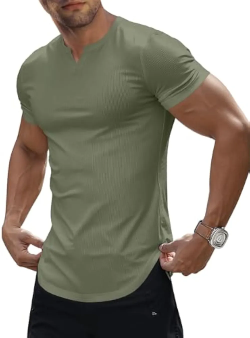 Men's V-Neck Short Sleeve T Shirt