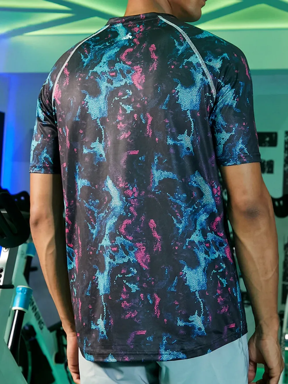 Sporty Multi-Color Activewear T-Shirt