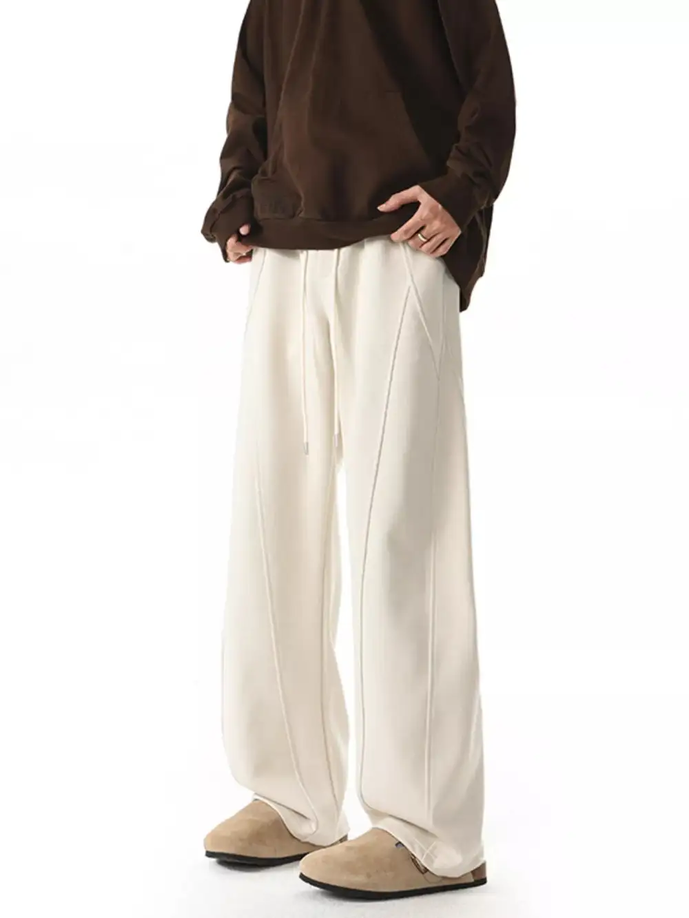 Refined Men's Plus Size Drawstring Wide Leg Pants