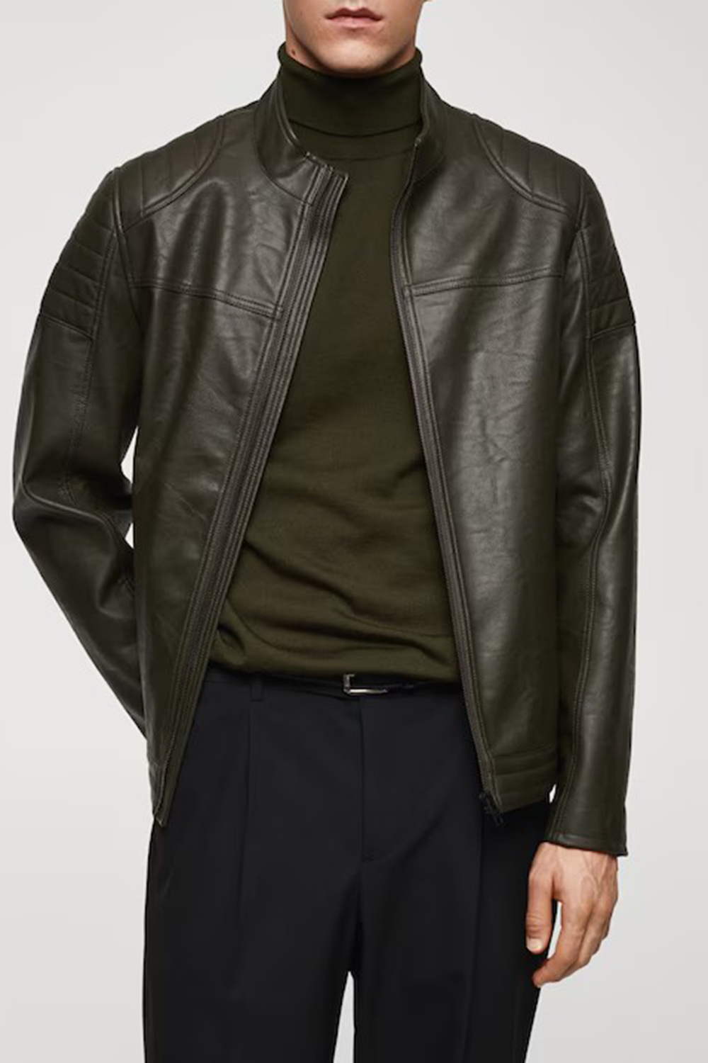 Nappa Leather-Effect Jacket