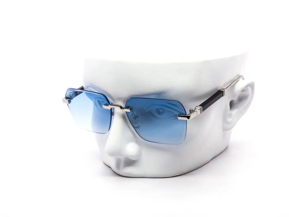12-Pack Minimalist Rimless Metal Gradient Sunglasses