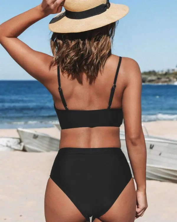 Beachside Shore High Waist Bikini Set