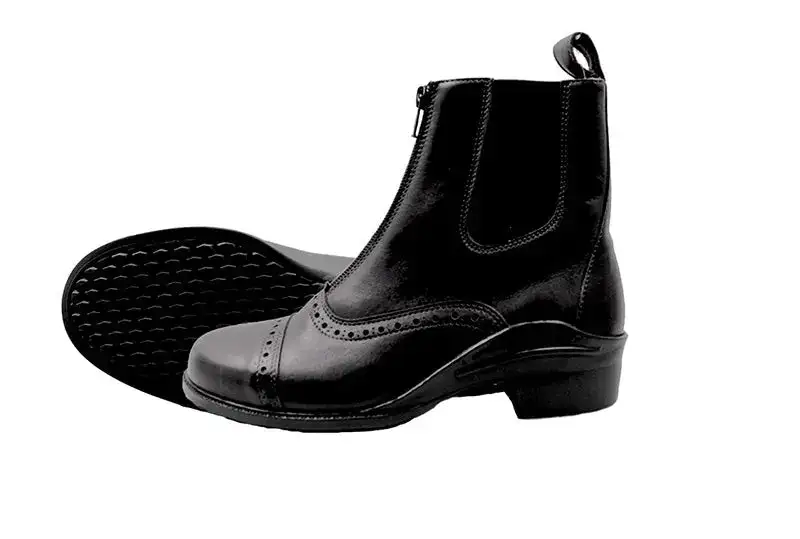 Classic Zip Leather Riding Boots