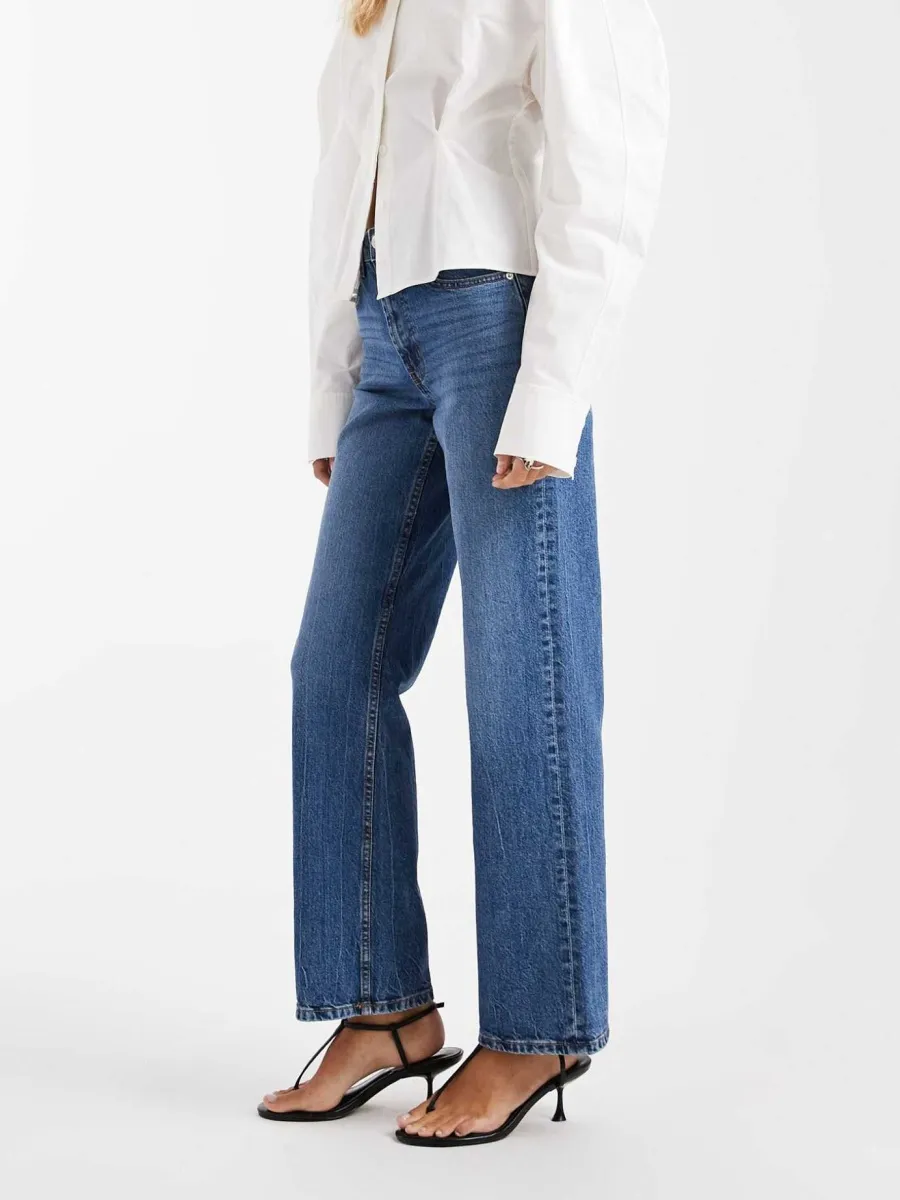 Relaxed Blue Denim Jeans