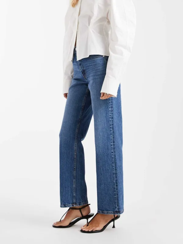 Relaxed Blue Denim Jeans