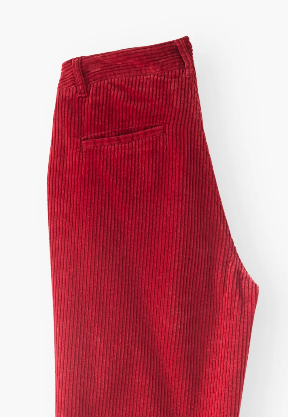Straight-leg cord trousers cotton cord