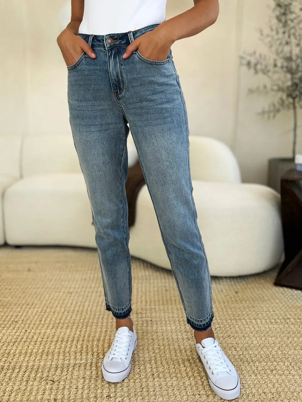 Classic Mid Rise Denim Jeans