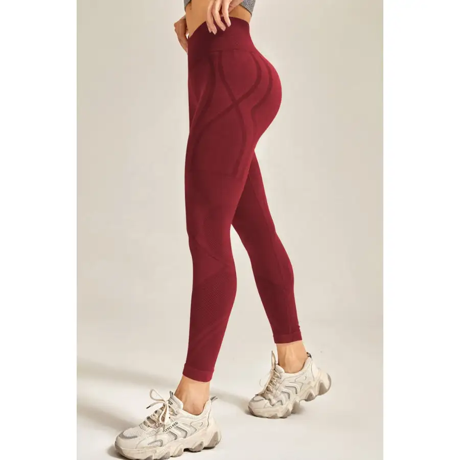 Wide Waistband Long Active Pants
