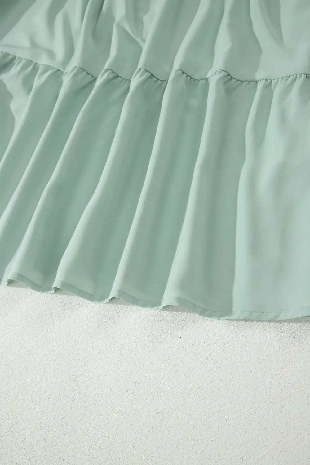 V Neck Tiered Puff Sleeve Maxi Dress