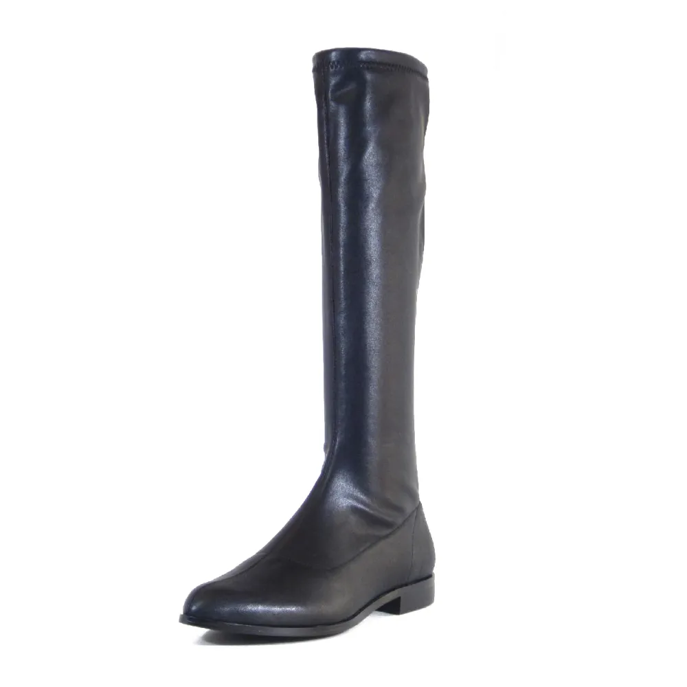 Pointed Toe Stretch Knee High Boots
