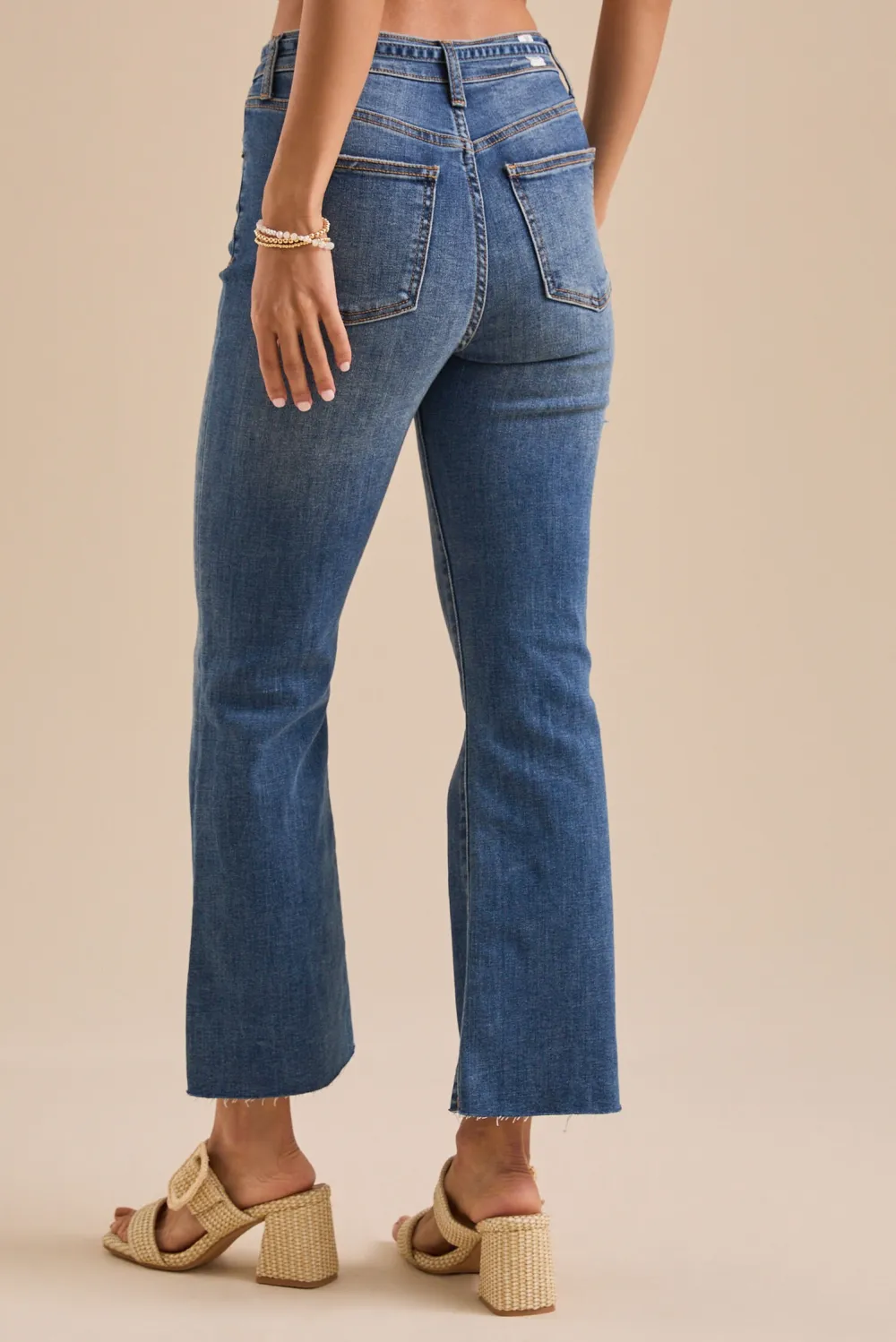 Tie Waist Crop Jeans