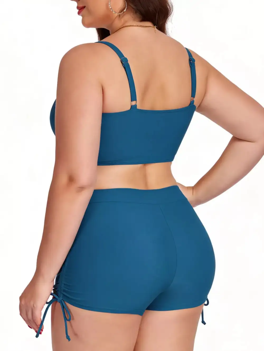 Ruched Two Piece Swim Set