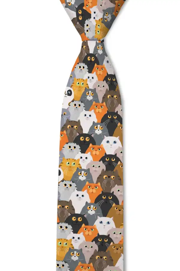 Cat Novelty Pattern Necktie