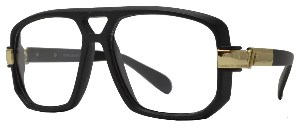 Women's Matte Square Frame Retro Hip-hop Sunglasses With Lens