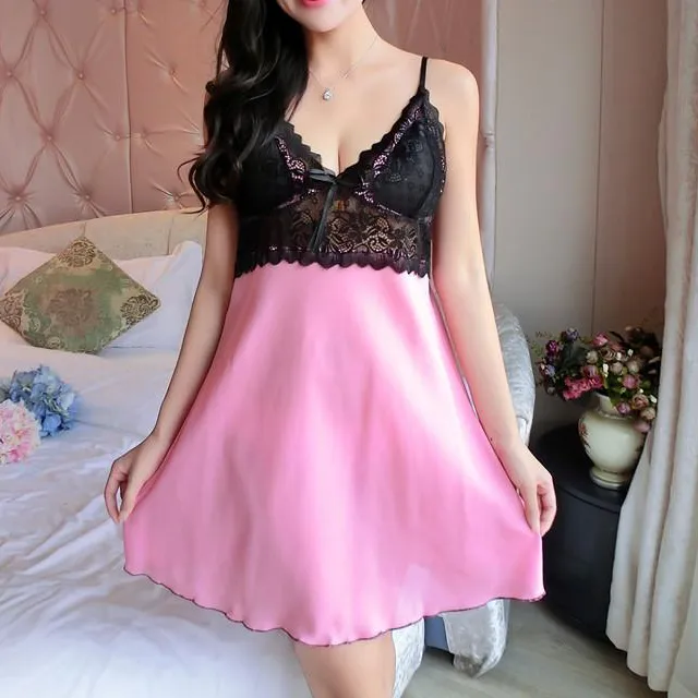 Skirted Lace Bodice Nightgown