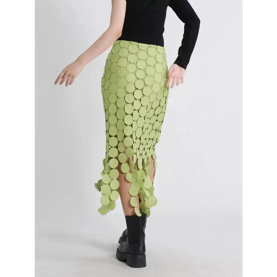 Fringe Midi Skirt