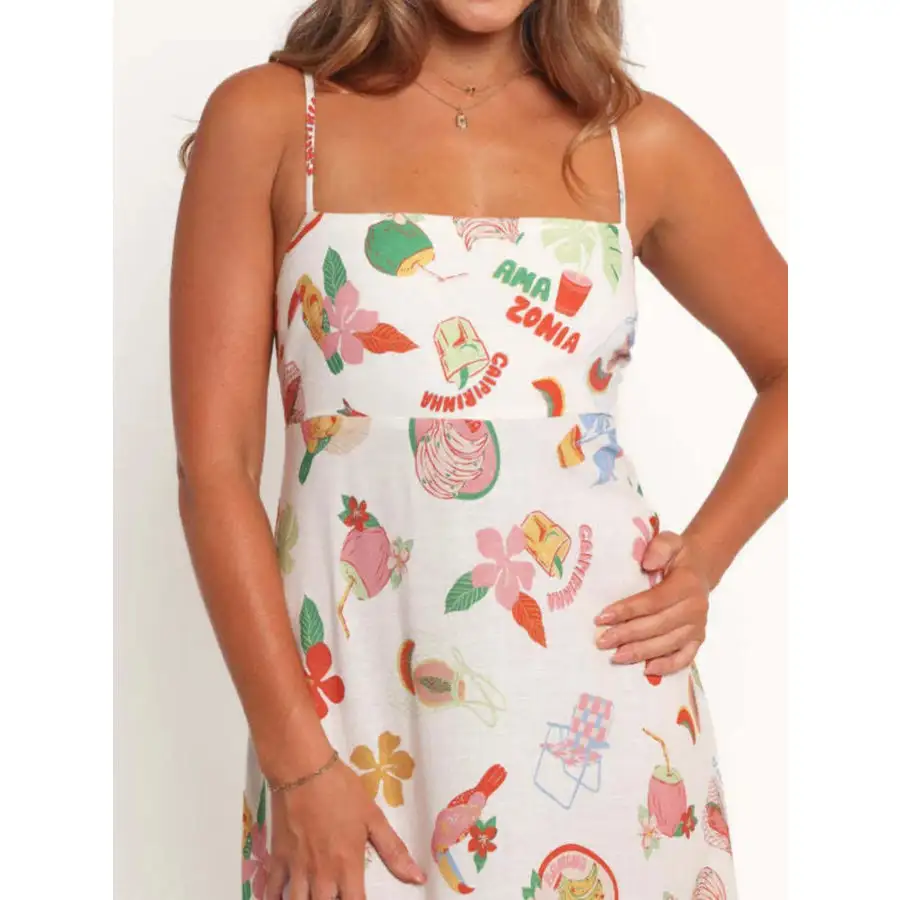 Everyday Printed Square Neck Maxi Cami Dress