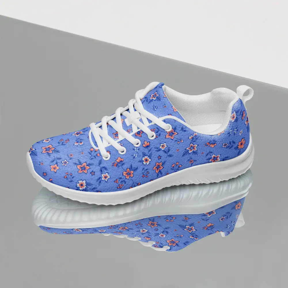 Floral Print Lightweight Casual Sneakers