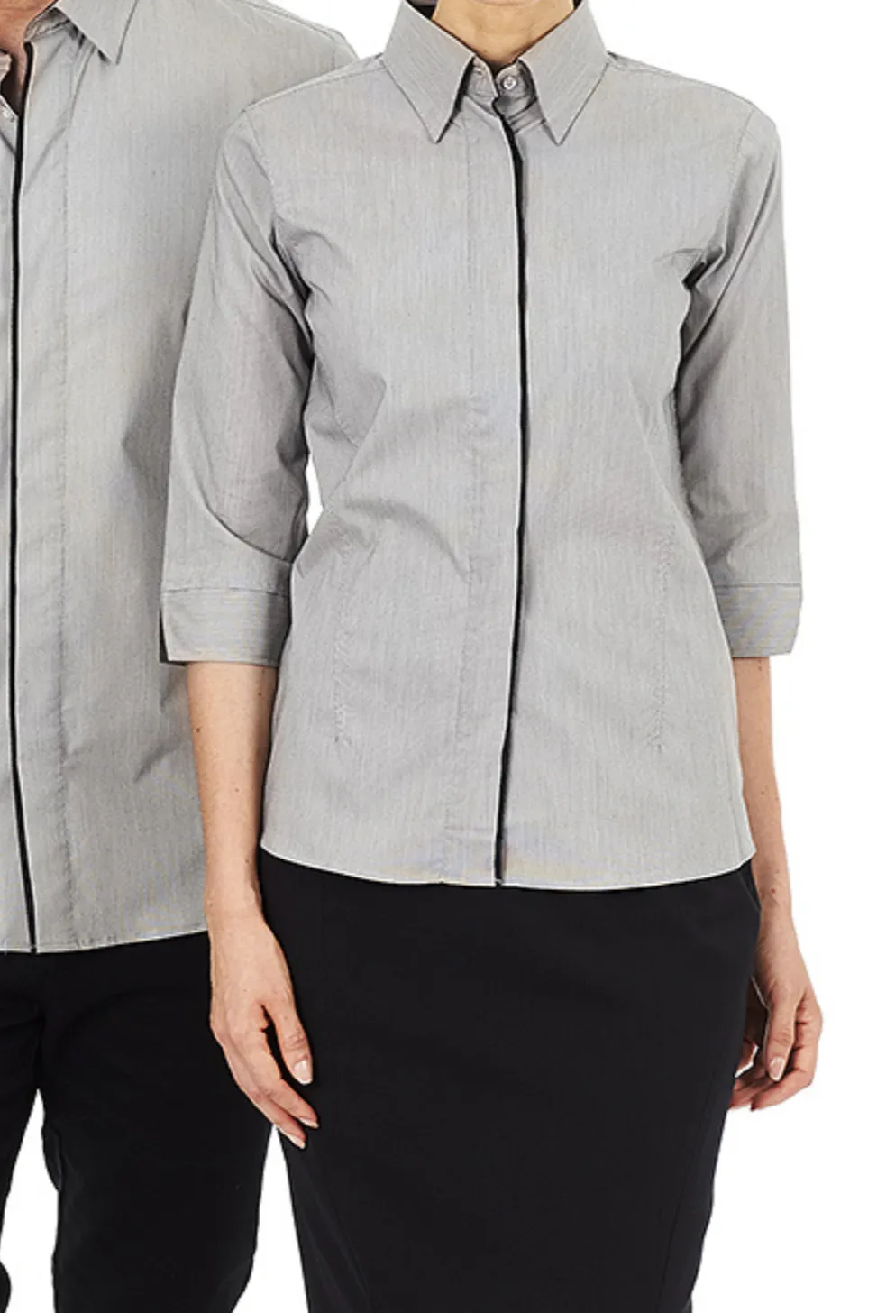 Women's Stretch Woven Three Quarter Sleeve Shirt