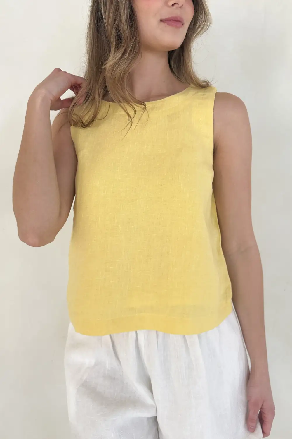 Soft Linen Blend Top