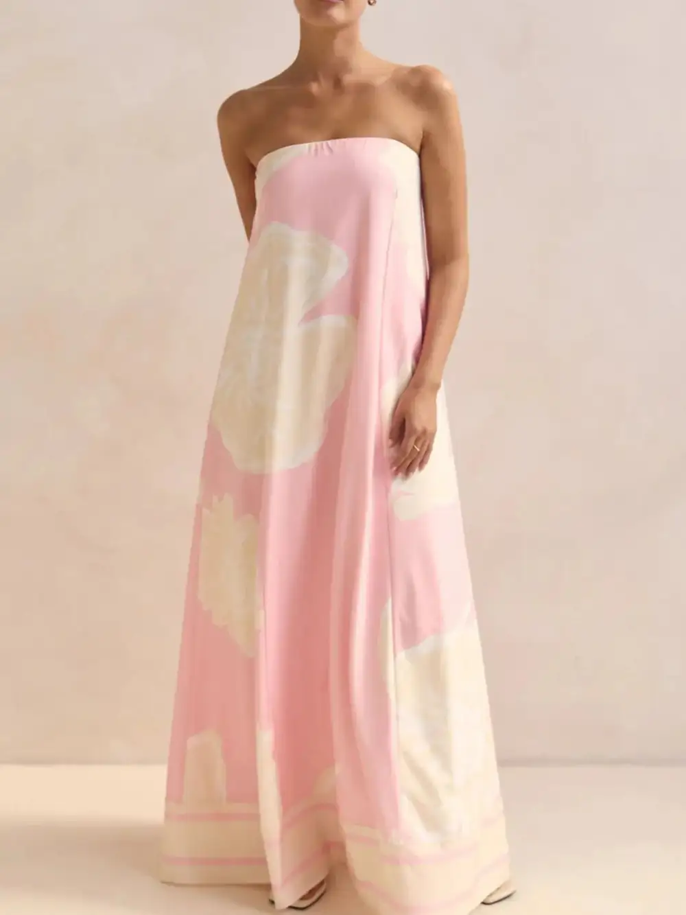 Printed Smocked Maxi Dress