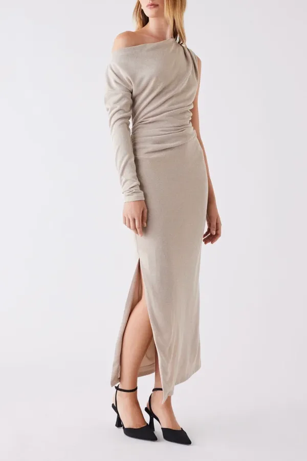 Golden Sparkle Midi Dress