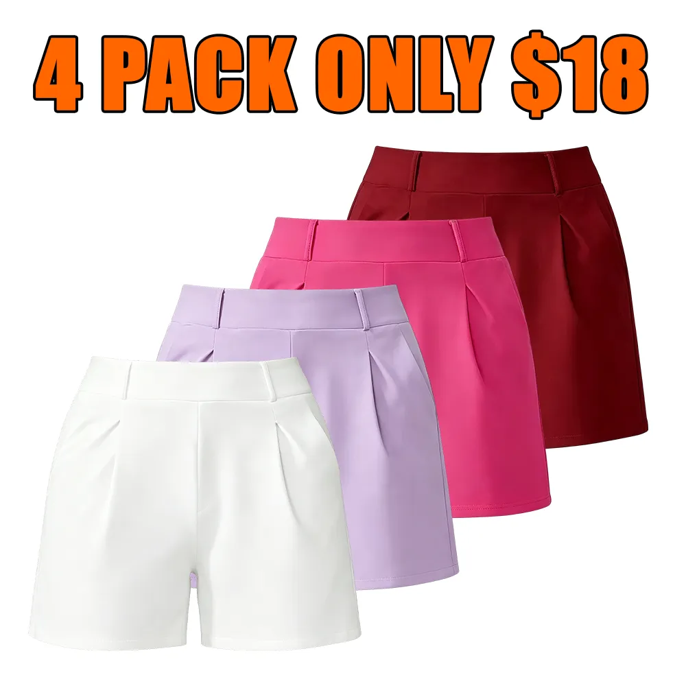 High-waisted casual summer shorts