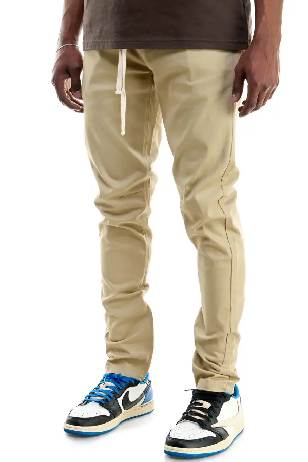 Men's Urban Skinny Raw Hem Zip Detail Pants