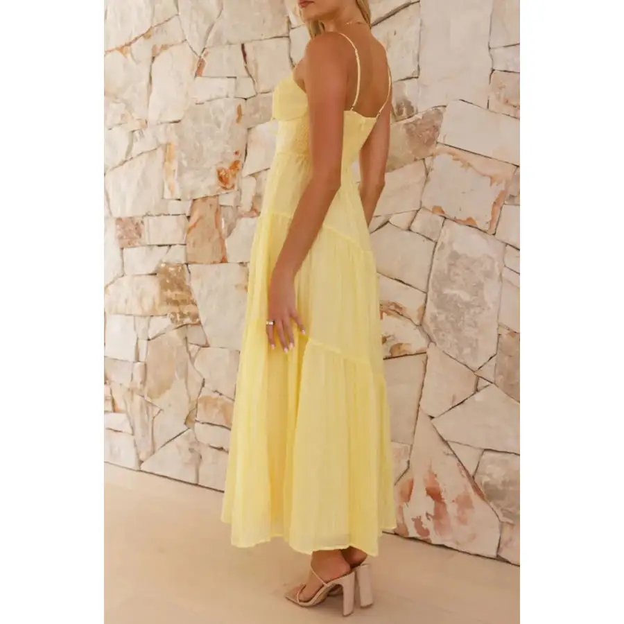 Ruched Smocked Back Cami Dress