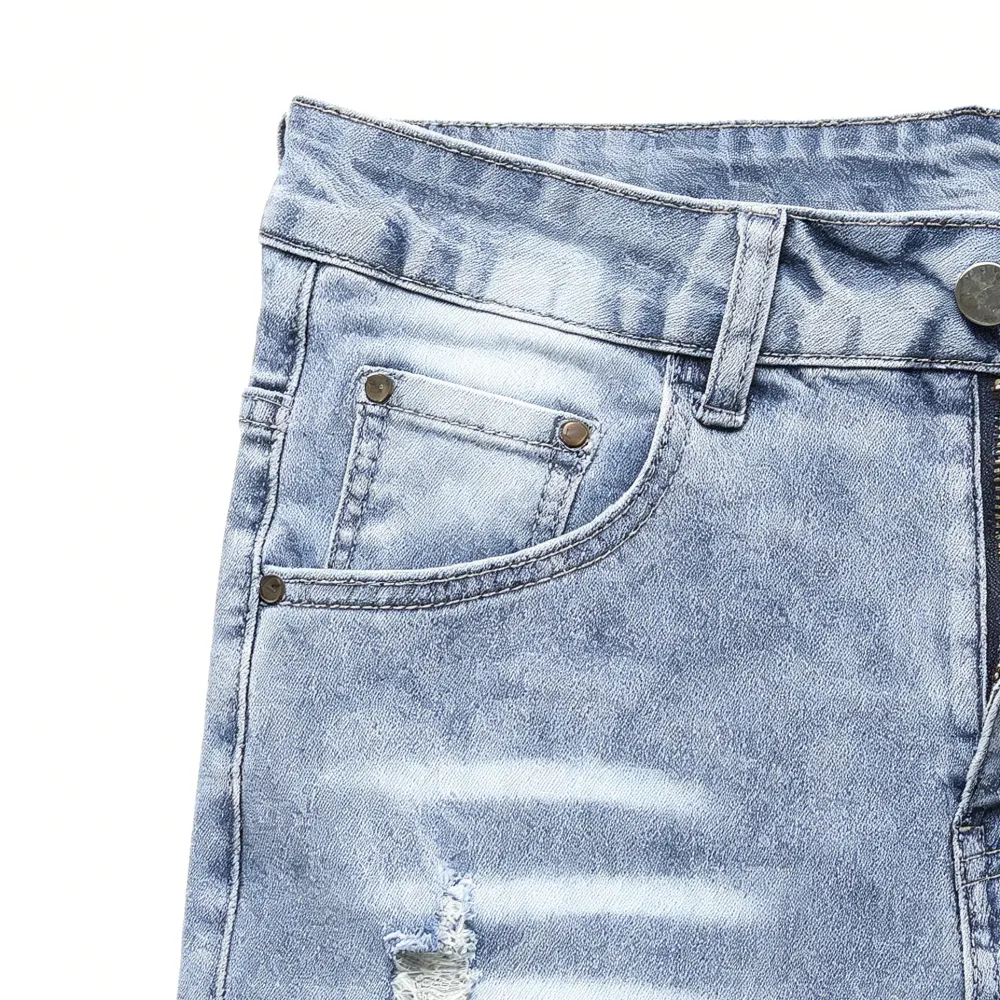 🛒 90% OFF NOW!2026 New Men'S Multi Pack Slim Fit Stretch Denim Shorts Ripped Skinny Jean Shorts For Men