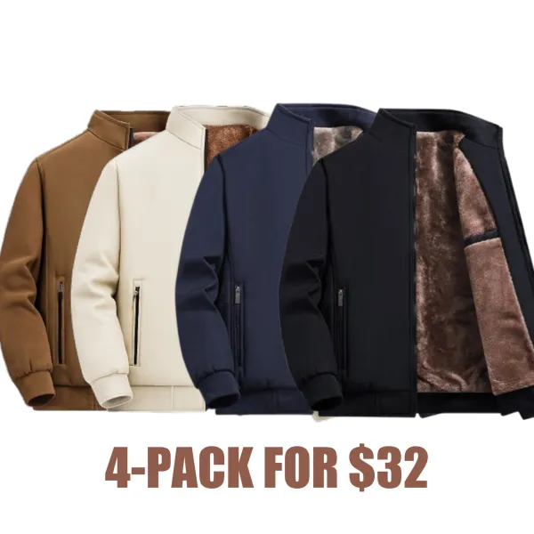 🔥Last Day 48% Off-Men’s Thermal Fleece Zip Jacket – Warm, Durable Outerwear for Fall & Winter Adventures