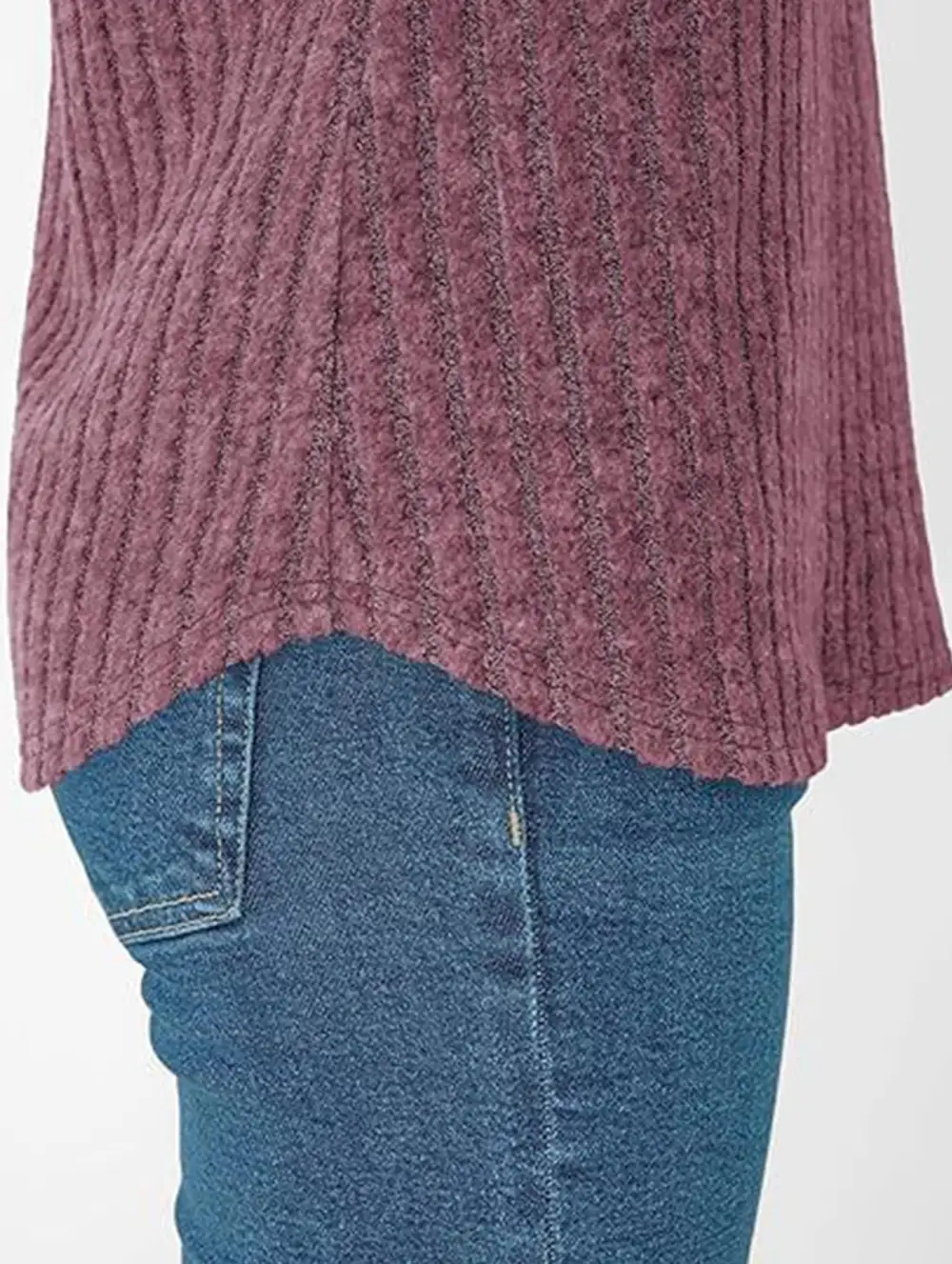 Draped V Neck Tee