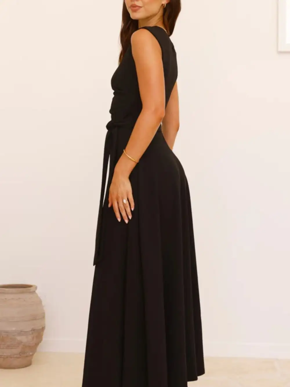 Tie Waist Maxi Dress