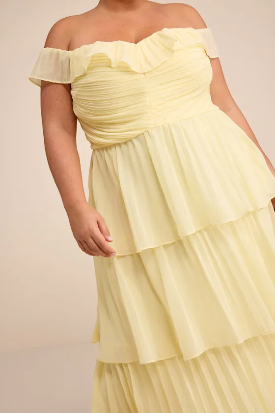 Always Remarkable Light Blue Floral Off-the-Shoulder Maxi Dress