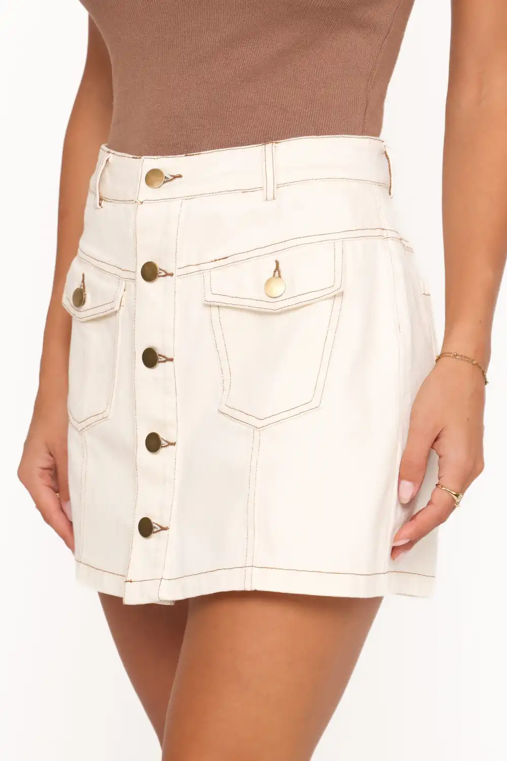 Everyday Denim Pocket Mini Skort