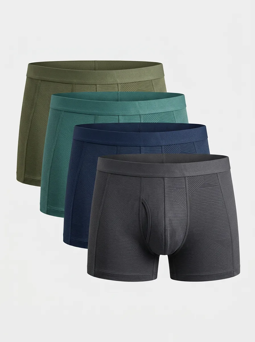 Casual Soft Waist Four Pack Briefs