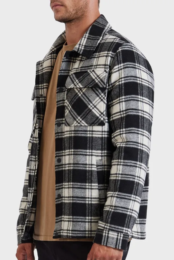 Checkered Wool Blend Jacket