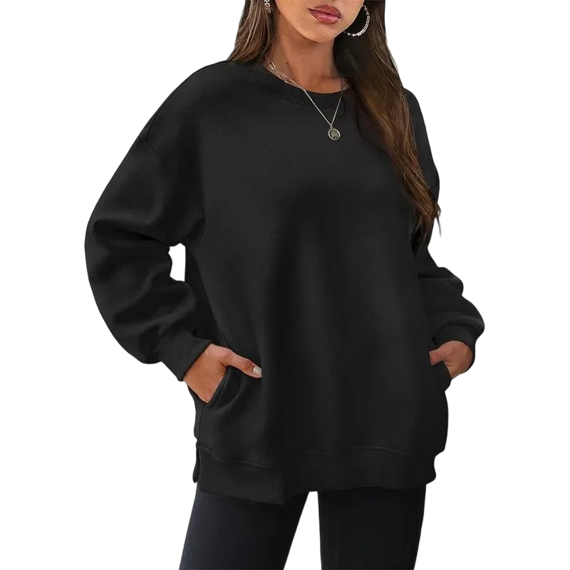 Womens Oversized Sweatshirts Crewneck Long Sleeve