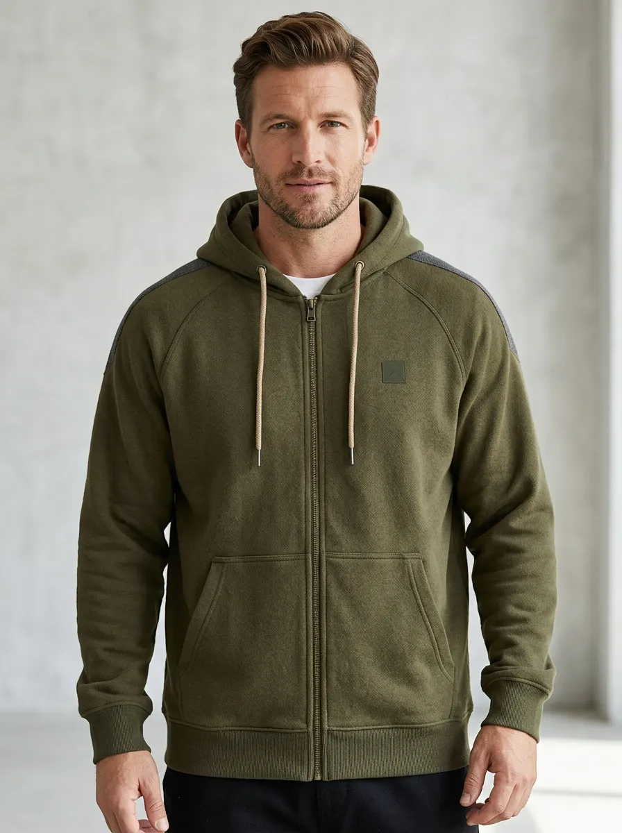 Classic Zip-Up Jacket Daily Wear Men's Sport Jacket