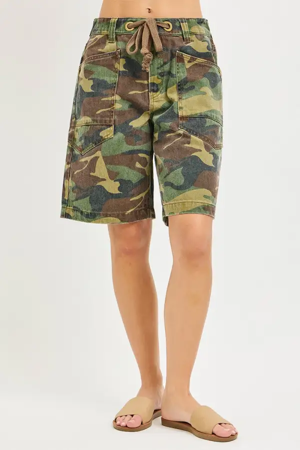 Easy Fit Drawstring Waist Shorts