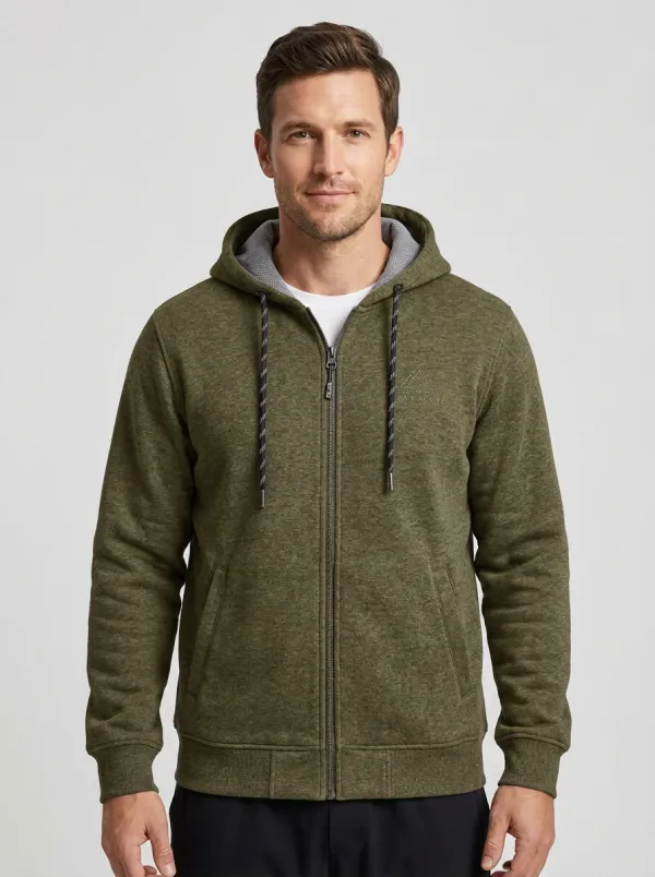 Classic Mountain Graphic Zip-Up Sport Look Men's Sport Jacket